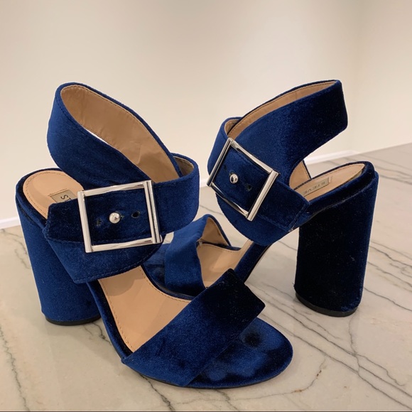 Steve Madden Shoes - Electric Blue Velvet Steve Madden Heels